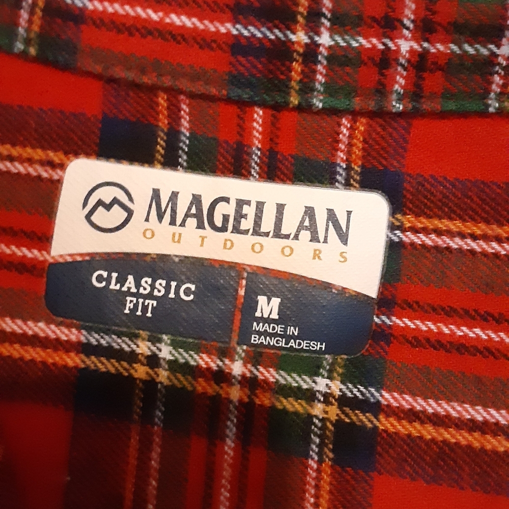 Magellan Plaid Flannel Shirt - Picture 1 of 5